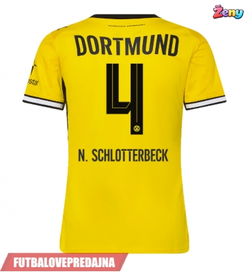 Lacne Ženy Futbalové dres Borussia Dortmund Nico Schlotterbeck #4 2026-27 Krátky Rukáv - Domáci
